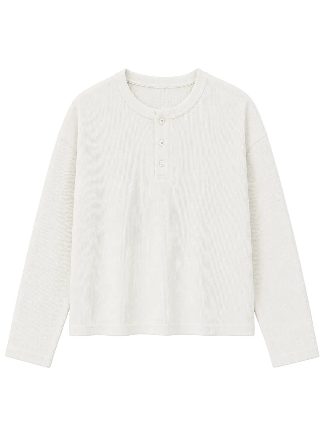Men's Classic Henley - Snow