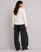 Women's Classic Waffle Henley - Snow