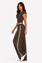 Ringer Track Co-ord Set (Mocha)