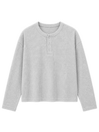 Men's Classic Henley - Mist Grey