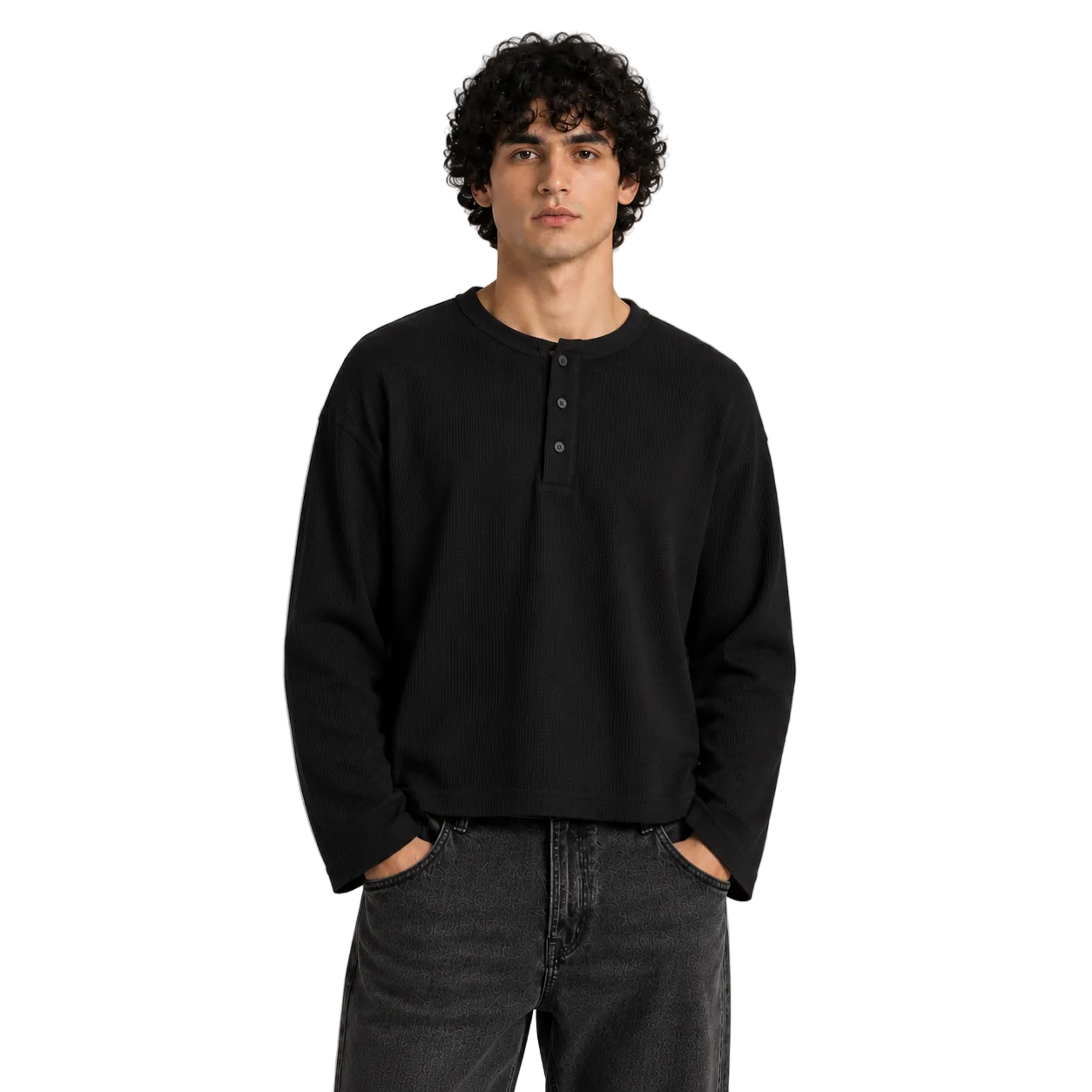 Men's Classic Henley - Midnight