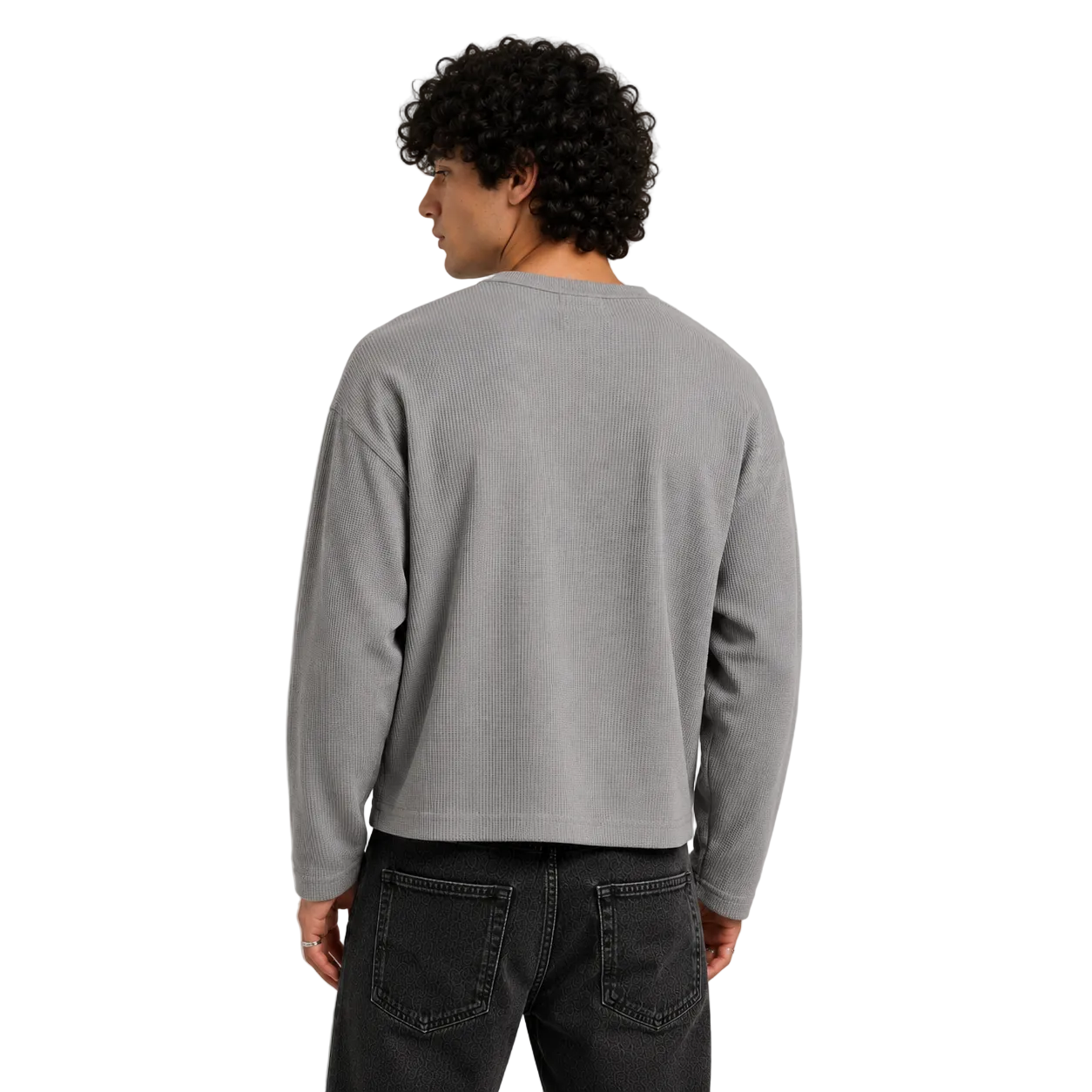 Men's Classic Henley - Mist Grey