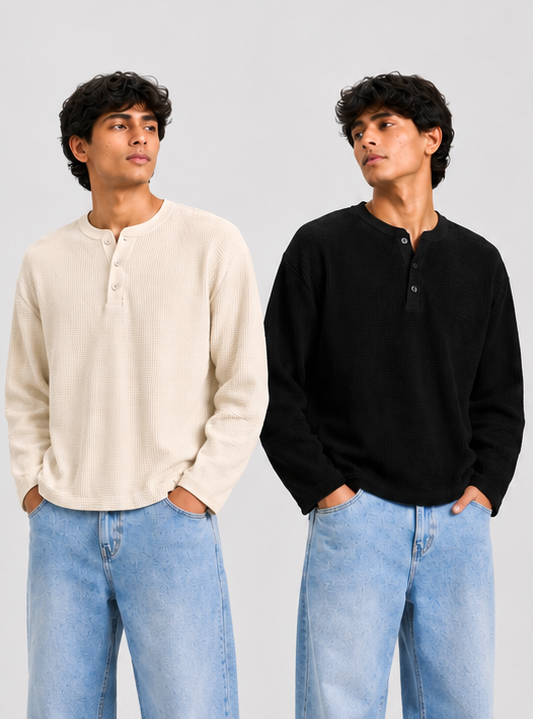 Waffle Henley Combo
