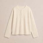 Classic Snow Waffle Henley