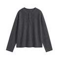 Men's Classic Henley - Steel Grey