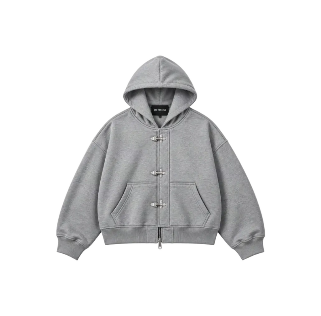 Clasp Hoodie (Mist Grey)