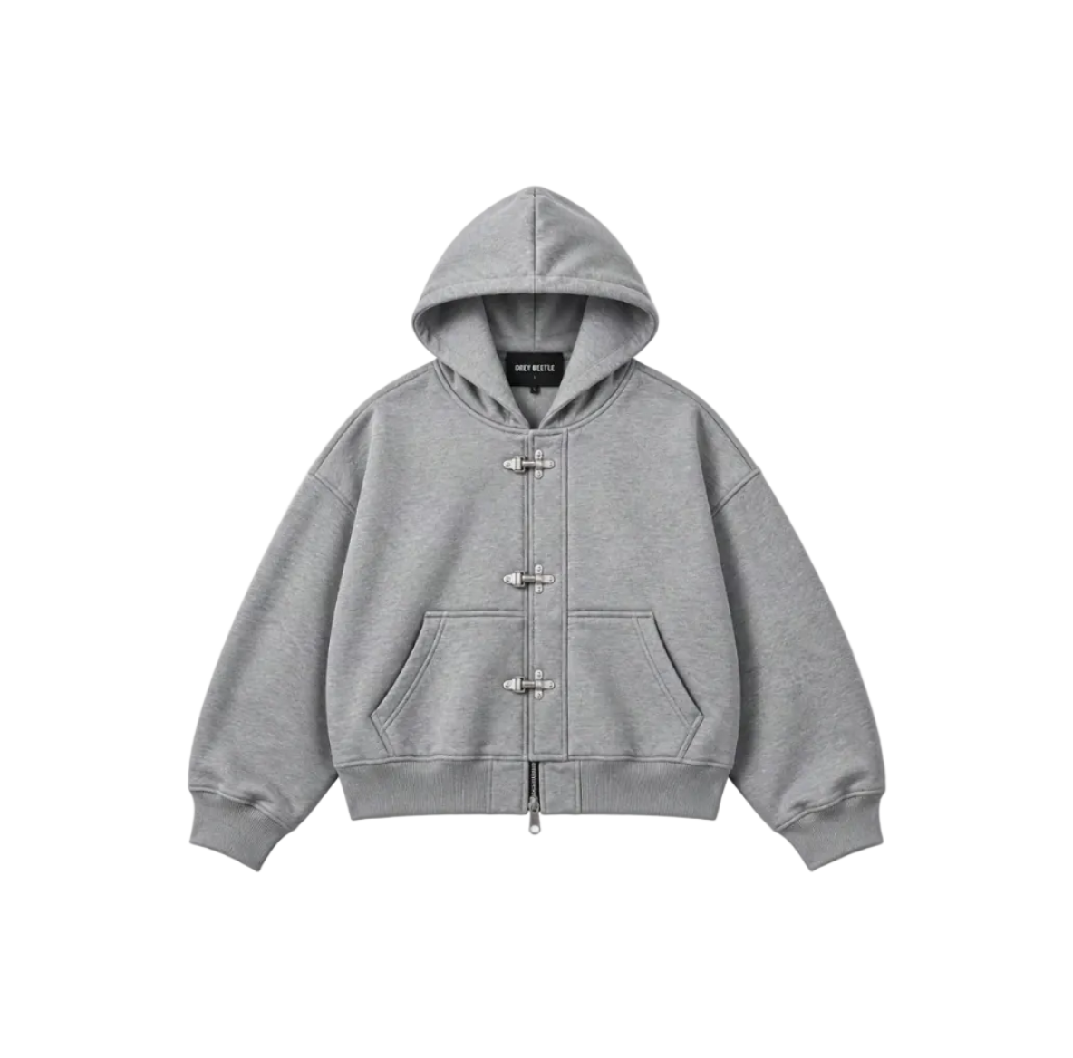 Clasp Hoodie (Mist Grey)