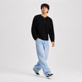 Classic Midnight Waffle Henley