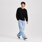 Classic Midnight Waffle Henley