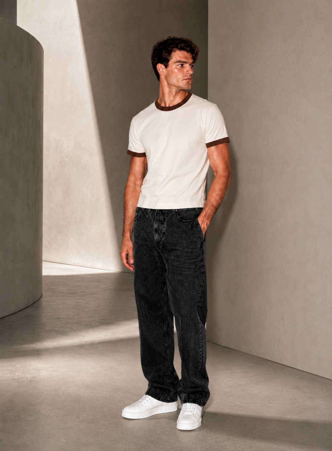 Classic Ringer Box T-Shirt (W-BR)