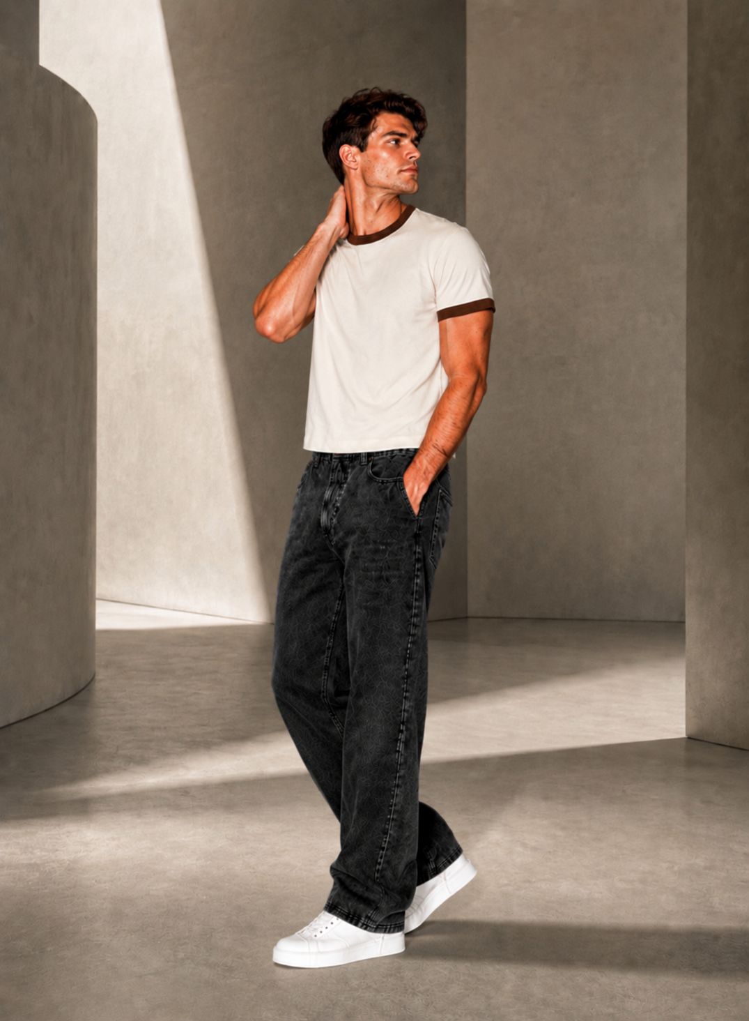 Classic Ringer Box T-Shirt (W-BR)