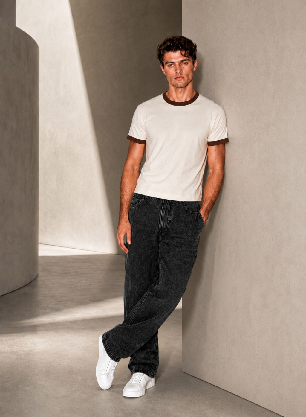 Classic Ringer Box T-Shirt (W-BR)
