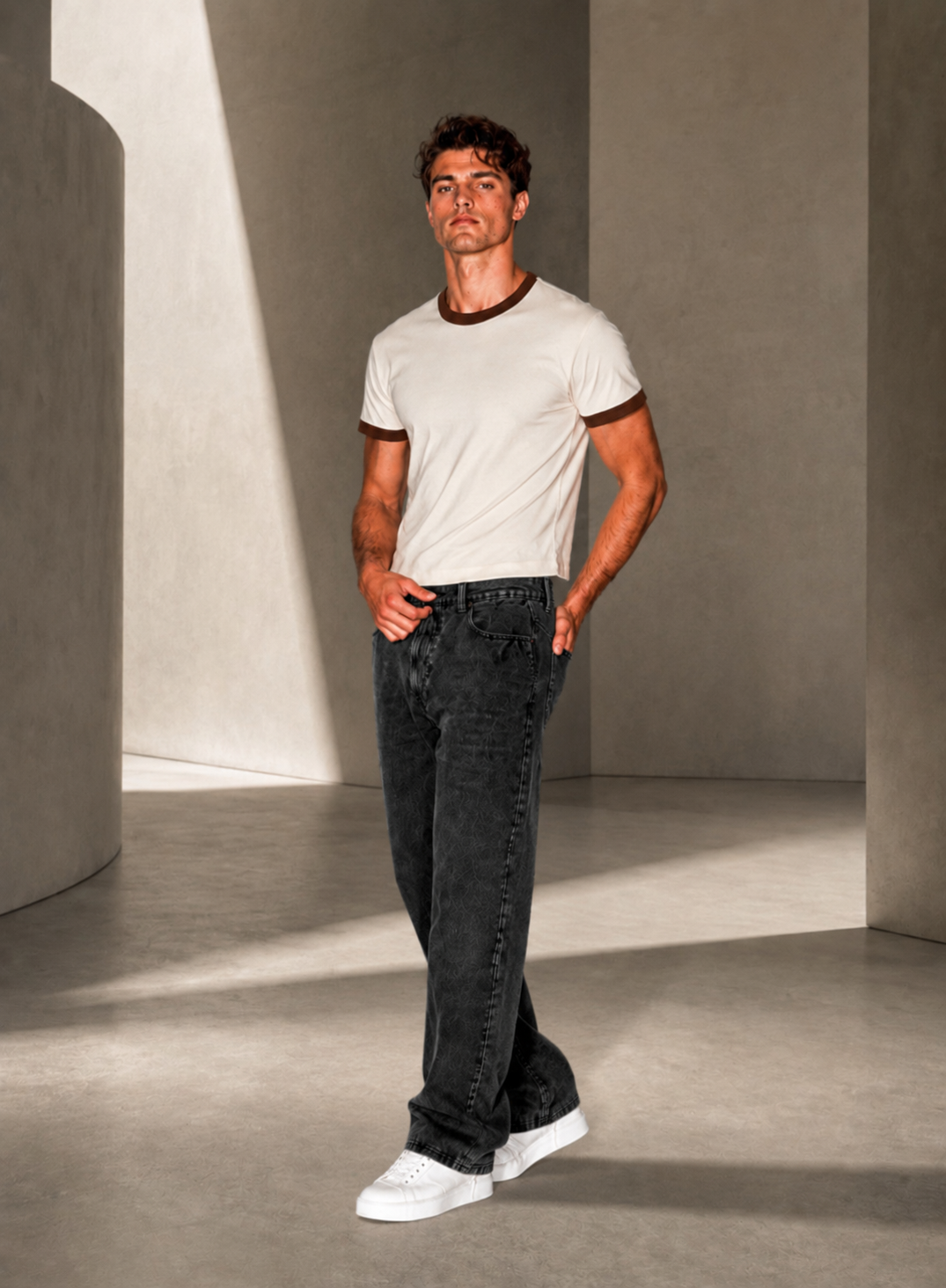 Classic Ringer Box T-Shirt (W-BR)