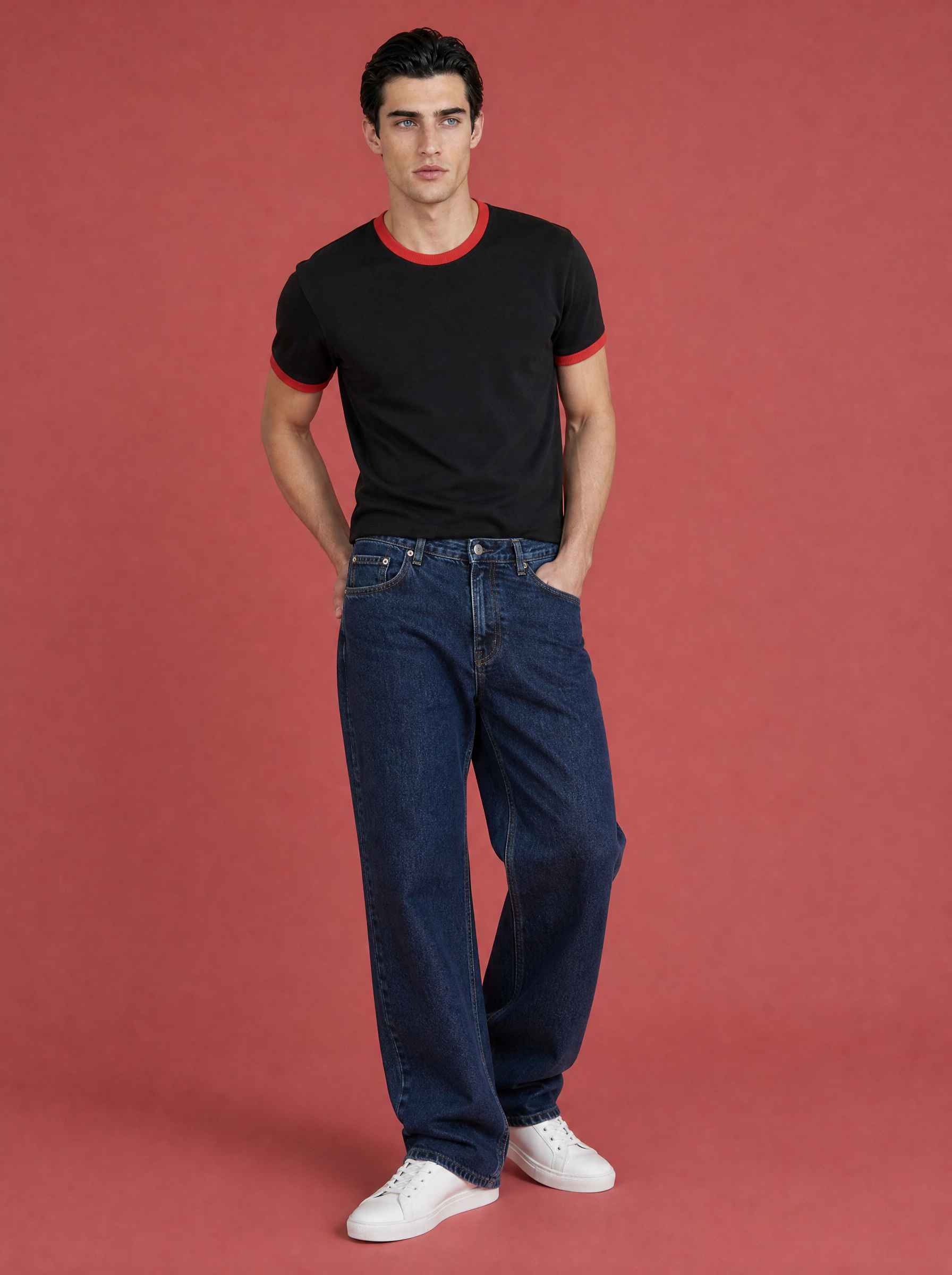 Classic Ringer Box T-Shirt (BR)