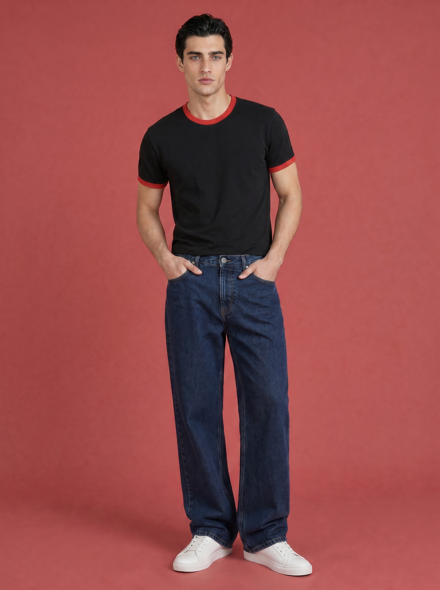 Classic Ringer Box T-Shirt (BR)