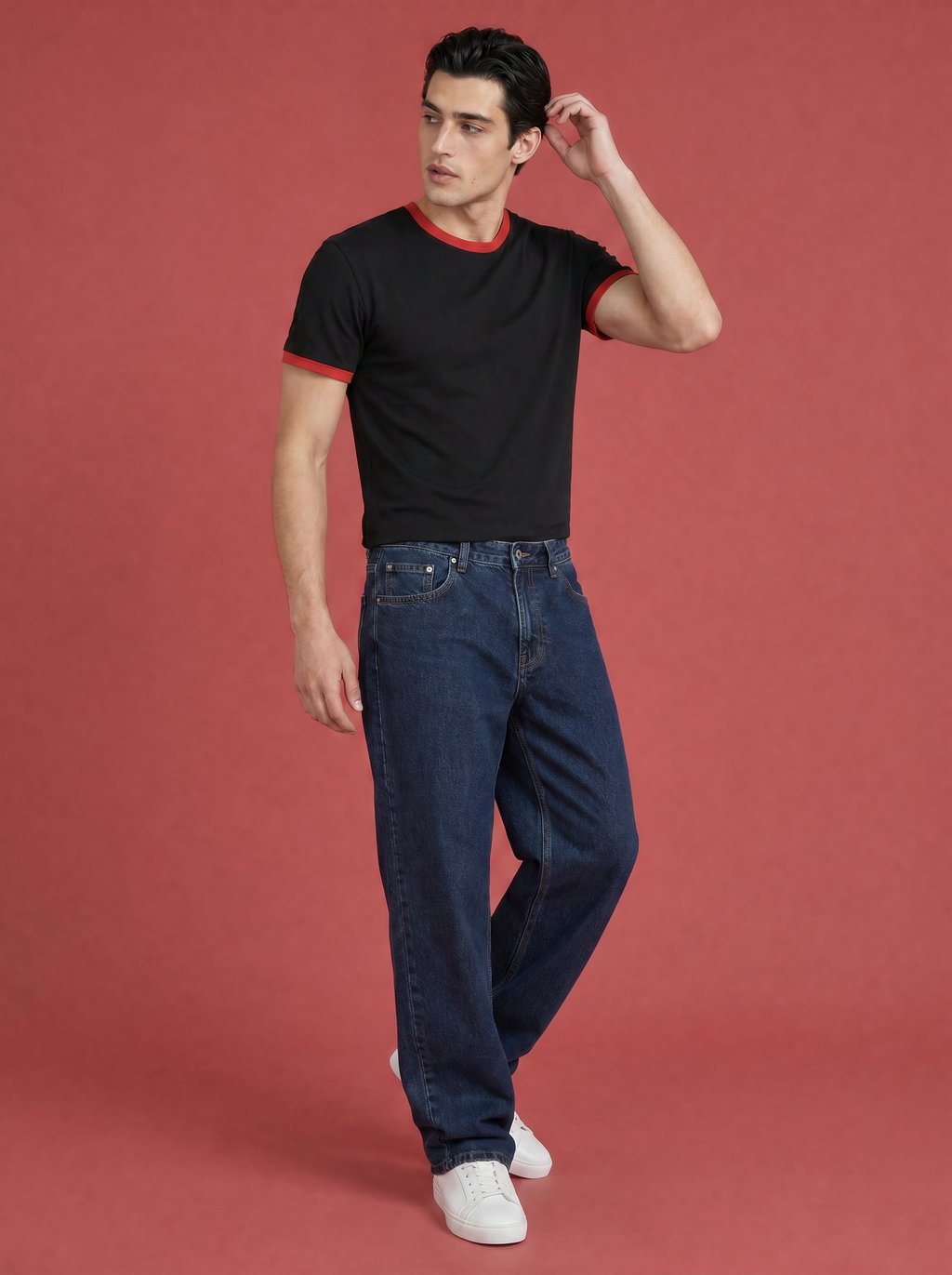 Classic Ringer Box T-Shirt (BR)