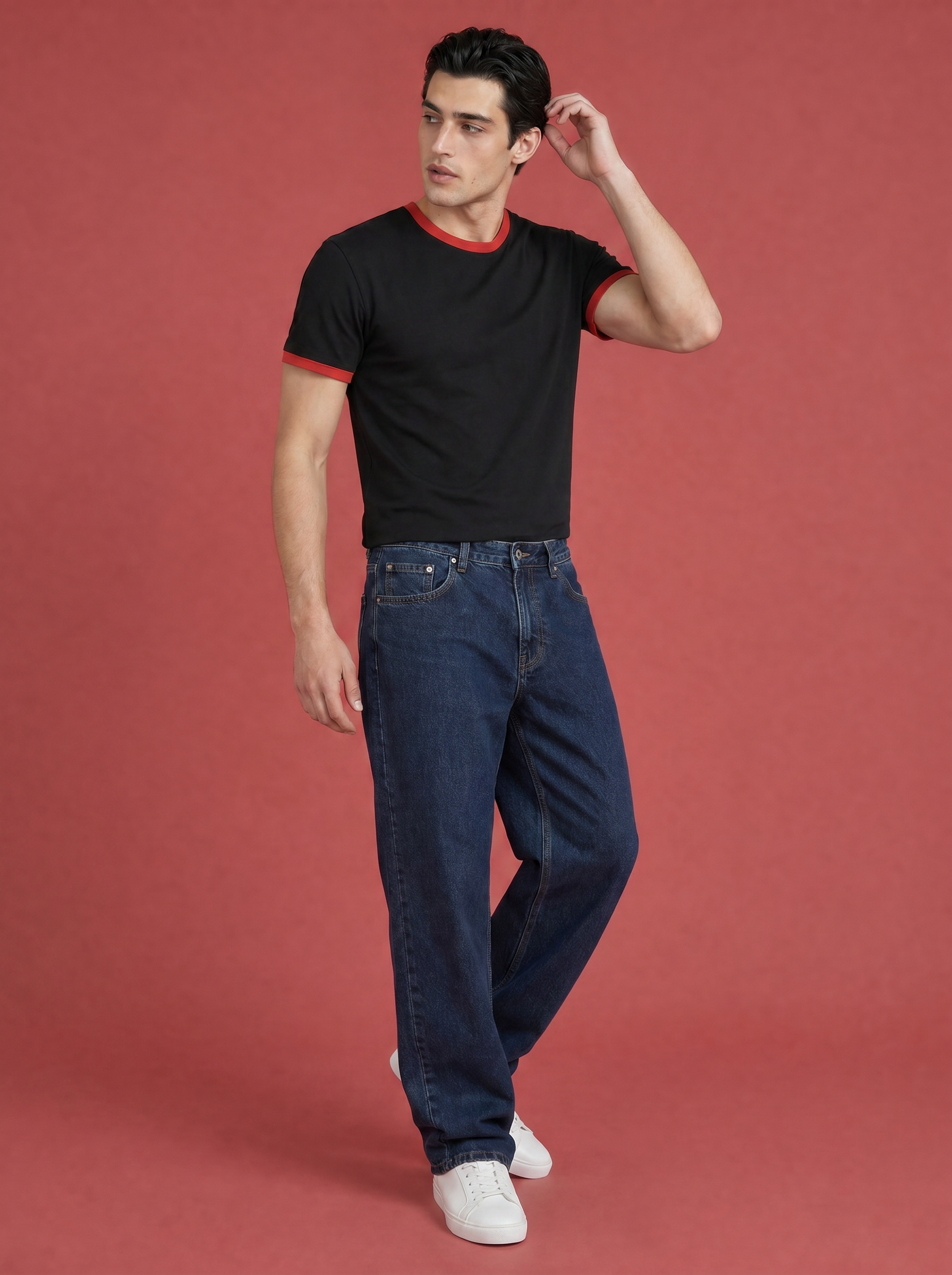 Classic Ringer Box T-Shirt (BR)